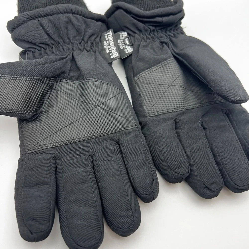 Thinsulate Insulation Gloves Ladies Medium‎ 40g Women's Winter Black Polyester